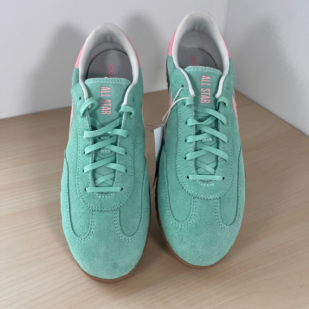Converse Star Player 76 Mens 11.5 Womens 13 Mint Green Pink Suede A15090C - Picture 2 of 8